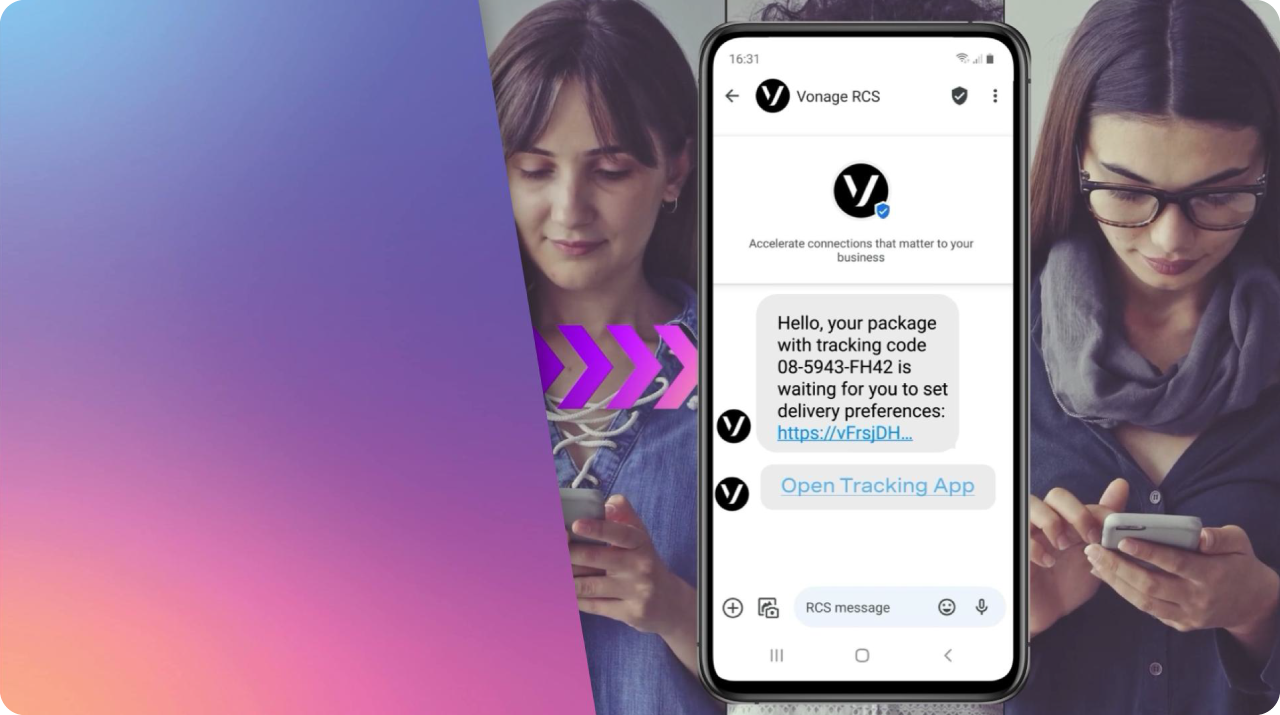 RCS image on mobile device